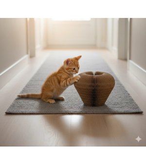 Zolux DRAPKA CHATOUILLE składana łapka z piłką i kocimiętką 4w1