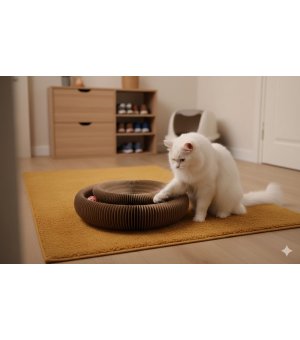 Zolux DRAPKA CHATOUILLE składana łapka z piłką i kocimiętką 4w1