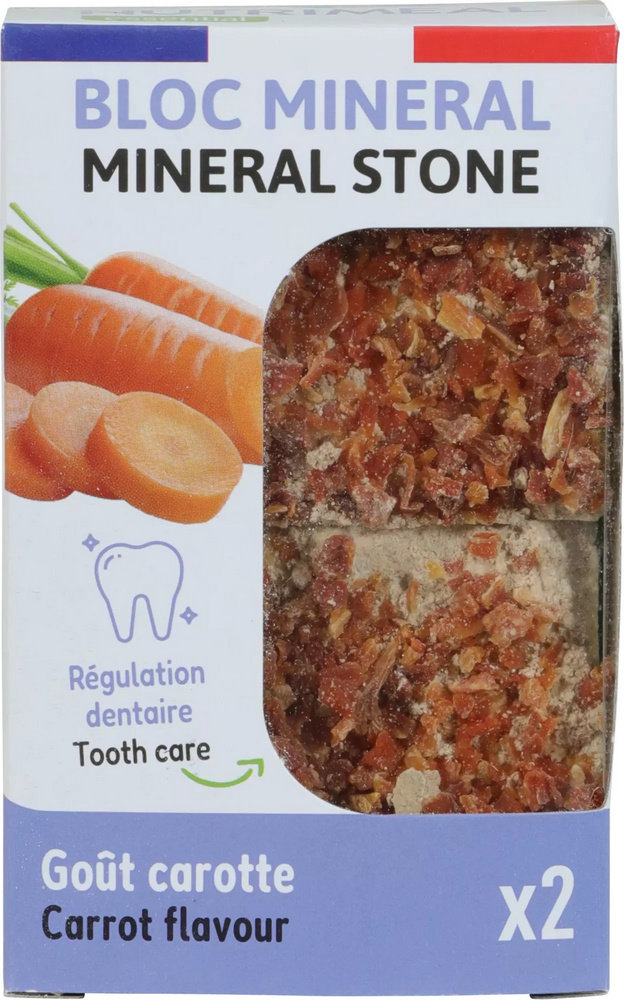 Zolux Kostki mineralne dla małych ssaków Nutrimeal z marchewką 2szt x 100g
