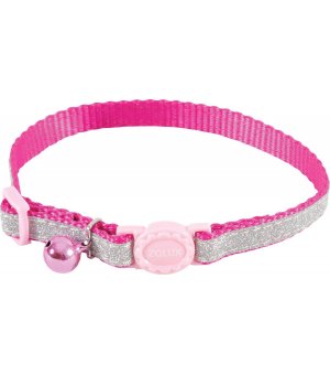Zolux Obroża NYLON REG. SHINY KOL. RÓŻOWY