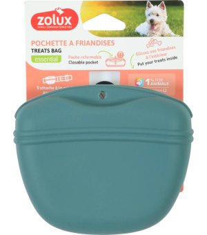 Zolux Saszetka na przysmaki silikonowa na magnes niebieska
