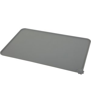ZOLUX Silikonowa podkładka pod miskę L szara 55x39cm