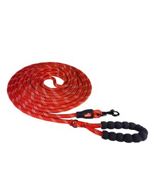 Zolux Smycz sznurowa linka dla psa 13mm / 10m Czerwona
