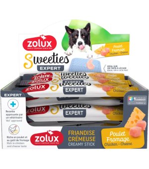 Zolux SWEETIES kremowy przysmak dla psa kurczak z serem 14g