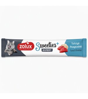 Zolux SWEETIES kremowy przysmak dla kota Tuńczyk i Przegrzebki 14g