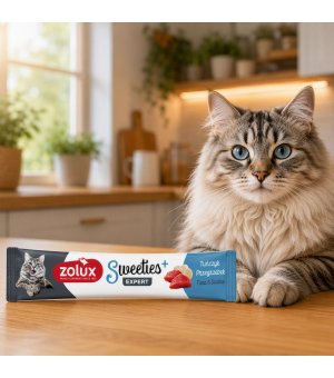 Zolux SWEETIES kremowy przysmak dla kota Tuńczyk i Przegrzebki 14g