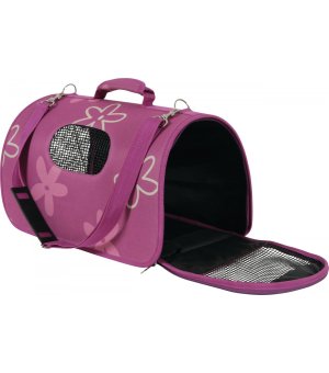 Zolux Torba Transportowa Flower 36 cm x 21 cm x 23,5 cm - mała Fuksja