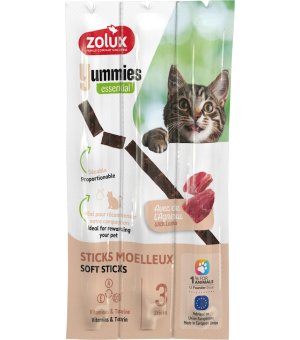 Zolux YUMMIES kabanosy dla kota Jagnięcina i Ryż 3x5g